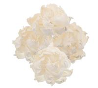 ibasenice Diffuseur D'aromathérapie à Fleurs Artificielles 8 Cm, Lot de 4 Bâtonnets Diffuseurs Décoratifs en Toison de Raphia Teintée avec Cordelette en Coton, pour Bureau et Salle de Bain