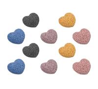 ibasenice Diffuseur D'aromathérapie en Pierres de Lave de Cœur 10pcs pour Diffusion Équilibrée de Parfum et Amélioration Qualité de L'air en Sauna et Maison