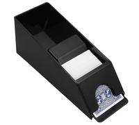 ibasenice Distributeur de Cartes Noir pour 6 Jeux, Accessoire Compact en Acrylique Solide, Adapté aux Jeux de Société et Soirées Poker