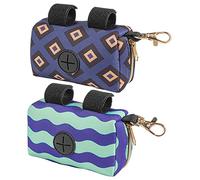 ibasenice Distributeur De Paquet à Couches Bébé Portatif 2 Pièces Violet Motif Ondulé, Support Pratique en Plastique Solide, pour Sorties en Poussette Et Voyages -nés