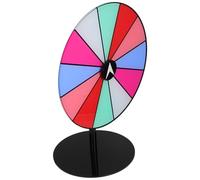 ibasenice Divertissement Loterie Roulette Fête Roue du Commerce Fortune Roue des Prix Rotative Jeu De Tombola Plateau Tournant Effaçable À Sec Roue Tournante Roue D'Activité Tournant