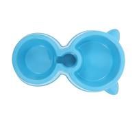 ibasenice Double pour Animaux avec Distributeur Eau Attachable Bol Anti-éclaboussure Facile à Nettoyer pour Chiens et Chats Mangeoire Automatique Hydratation Continue