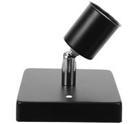 ibasenice Douille D'ampoule E27 Installation Facile Compatible Large en Céramique Noire, Prise Rotative 180 Degrés pour Lampe de Chevet et Espace Commercial