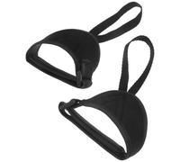 ibasenice Dragonne pour Bâton de Ski et Canne en Polyester Noir, Sangle Ajustable Offrant Un Soutien Supplémentaire pour Activités Sportives en Plein Air, 1 Paire