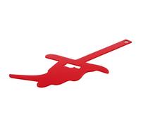 ibasenice Drapeau de Boîte aux Lettres Décorations de Ski en Acrylique Rouge, Chien Skieur, Adhésif Double Face, Décoration de Boîte aux Lettres, Présent de Noël