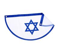 ibasenice Drapeau Israël Pour Jardin Extérieur Decoration Cour Bannière National Ornement Sportif Décoration