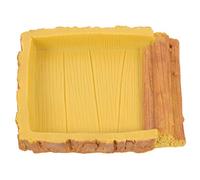 ibasenice Eau pour Reptiles Résine Durable Plateau D Alimentation Stable et Sûr Adapté pour Tortues Lézards et Terrariums Bord sans Danger pour Animaux Tortue Terrestre