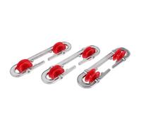 ibasenice Écarteur de Cordes à Linge Extérieur en Aluminium Système de Poulie Silencieux, roulettes Solide pour Poteaux à Linge, Lot de 3 Accessoires Pratiques
