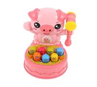 ibasenice Éducatif à Marteler pour Tout-Petits Jeu de Tapotage Forme de Cochon Rose Stimule la Coordination Développement Sensoriel Cadeau Anniversaire pour Garçon Fille