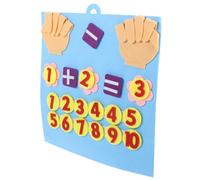 ibasenice Éducatif Mathématiques Tableau Feutre pour Garçon Fille Apprentissage Addition Soustraction Cognition Garçon Fille Sûr Pratique