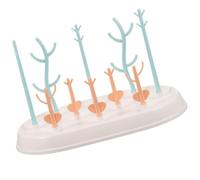 ibasenice Égouttoir Biberon Portable avec Plateau de Rangement Support Séchage et Organisateur Multifonction pour Biberons Tétines et Couvercles Adapté Maison et Voyage