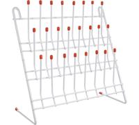 ibasenice Égouttoir Métal pour Laboratoire 24 Emplacements, Support Séchage pour Tubes à Essai avec Design Classique et Fonction d’Organisation Efficace, Rack Solide pour Équipement