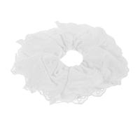 ibasenice Élastiques à Cheveux à Faible Contrainte en Tissu Blanc pour Femmes Double Dentelle Délicate pour Anniversaire et Rendez-vous