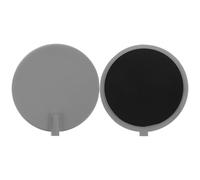 ibasenice Électrodes Rondes en Silicone 95mm pour Massage Visage, Coussinets Non Adhésifs Distribution Uniforme du Courant, Accessoire pour Appareil de Beauté à Usage Domestique