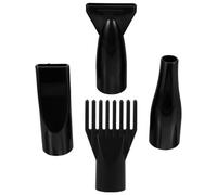 ibasenice Embouts de Sèche-cheveux Universels 4pcs en Abs pour Toilettage Animalier, Embout Droit et Peigne Rond, Séchage Pratique et Confortable à Domicile