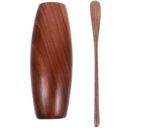 ibasenice Ensemble D'accessoires Cérémonie Thé Pelle à Thé Multifonction Légère en Bois Foncé Facile à Transporter pour Maison et Amis