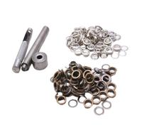 ibasenice Ensemble de 100 Kit de Grommets, Ensemble de Boutons à Œillets en Laiton avec Outils, Diamètre Intérieur 12mm, pour Chaussures et Tentes, Usage en Magasin et Centre Commercial