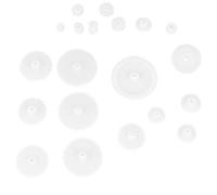 ibasenice Ensemble de 116 Pièces d'Engrenages Jouets en Plastique Blanc, Sécurisés, 0.5 Module, pour Voitures Jouets DIY et Projets Faits Main