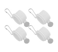 ibasenice Ensemble de 4 Accessoires pour mât de Drapeau : Clips et Boucles pivotantes pour mât de Drapeau extérieur - Fixations pour Drapeaux de Jardin, bannières de Festival - Convient aux mâts de
