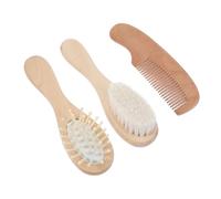 ibasenice Ensemble De Brosses À Cheveux Pour Bébé Peignes Brosses Exfoliantes Pour Le Soin Du Cuir Chevelu Massage Doux Pour Les Nouveau-nés Les Garçons Et Les Filles