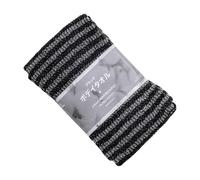 ibasenice Éponge à Rayures Noire en Nylon pour Nettoyage Corporel Solide, Serviette Exfoliante pour Bain, Brosse à Dos Pratique pour Bras et Peau Délicate