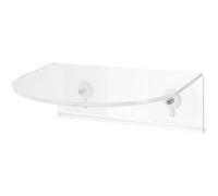 ibasenice Étagère Fenêtre Plante en Acrylique Transparent Ventouse Puissante, Support Jardinière Mural Élégant pour Petite Étagère à Plantes et Bonsaï
