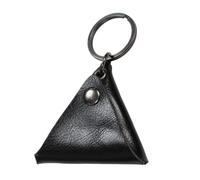 ibasenice Étui à Médiators en Cuir Véritable Noir, Léger et Triangulaire, Accessoire Pratique pour Guitare Acoustique et Électrique, pour Concert ou École