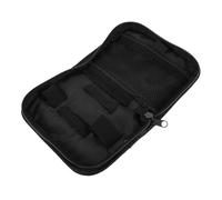 ibasenice Étui de Rangement pour Glucomètre Portable en Polyester Noir Organisateur Compressible pour Appareil de Mesure et Accessoires Paquet de Transport Pratique pour Usage Domestique