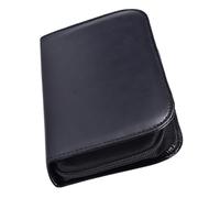 ibasenice Étui de Transport Portable en Pu Noir pour Détecteur de Glycémie et Appareil de Mesure, Boîte de Rangement Résistante à L'eau Chocs, Pochette Compacte pour Voyages et Usage