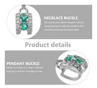 ibasenice Fermoir Argenté avec Clip Large pour Colliers et Bracelets pour Bijoux Femmes Clip pour Création et Réparation