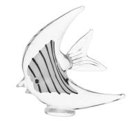 ibasenice Figurine de Poisson-Ange en Verre d'art, Sculpture de Poisson | Statuette artisanale en verre de mer représentant un animal, objet de décoration pour une chambre sur le thème de la