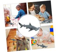 ibasenice Figurine Requin Marteau Réaliste Plastique Modèle Éducatif Vie pour Garçon Fille Sensibilisation Environnementale et Décoration Thème Océan