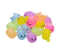 ibasenice Figurines Miniatures d'animaux Marins en Résine Luminescentes Glow in The Dark, 18 Pièces, Décorations DIY pour Aquarium, Micro-Jardin et Décoration Intérieure