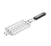 ibasenice Filet à Saucisses Barbecue Multifonction pour Grillades Extérieures, Panier à Légumes Et Viande en Maille Résistante Au Feu, Outil Pratique pour Barbecue De Jardin, Acier Robuste