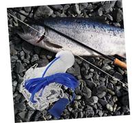 ibasenice Filet de Lancer Monofilament sans Anneaux Filet Main Antienchevêtrement pour Crevettes et Poissons Lac et Eaux Côtières
