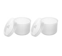 ibasenice Filtre Boîte Résistante Haute Température 2pcs en Plastique Blanc pour Outils Nail Art pour Salons de Beauté et Cabinets Dentaires