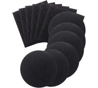 ibasenice Filtres à Charbon Absorbeurs D'odeurs Frais Lot de 12 pour Bac à Compost Cuisine, Filtres de Remplacement Pratiques en Coton Filtrant, Forme Ronde ou Carrée