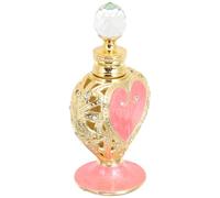 ibasenice Flacon de Parfum Cœur Vide Style Arabe Rose Flacon D’Huile Essentielle Délicat pour Voyage et Usage Quotidien Récipient D’échantillon Parfum Résistant la Lumière Moyen-Orient