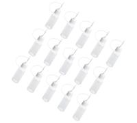 ibasenice Flacons de Colle à Embout Aiguille Multi-fonctionnels et Polyvalents Lot de 15 10ml en PE et Métal pour Stockage de Pigment et Latex