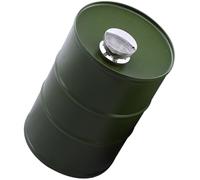 ibasenice Flasque à Liqueur en Acier Inoxydable 750ml Forme Baril D'essence Vert, Pratique et Étanche pour Camping et Activités en Plein Air