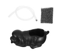 ibasenice Fontaine Cascade Céramique Statue De Chien Cracheuse Eau Décoration pour Aquarium Ou Jardinière Intérieure Extérieure