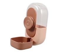 ibasenice Fontaine d'eau pour Animaux De Compagnie Buveur d'eau Distributeur d'eau pour Chien Cage à Chien Mangeoire Boire en Buvant Pendaison Isolé Petit Rose L'animal De Compagnie
