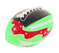 ibasenice Football Américain PU pour Garçon Fille Officielle avec Couture Machine Parfait pour Entraînement et Matchs Étudiants Compatible Intérieur Extérieur Ballon de Rugby Vert