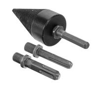 ibasenice Foret Fendage Bûches Robuste Ensemble avec Adaptateurs pour Perceuse Électrique et Marteau Embouts Remplaçables pour Fendeur de Polyvalent et Usage Domestique et Rural