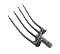 ibasenice Fourche à Dents Acier Inoxydable pour Jardinage et Agriculture Outil de Creusage pour Préparation Sol Remplacement Pratique de Fourche à Fumière pour Écuries et Champs
