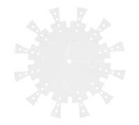 ibasenice Gabarit Horloge en Acrylique Transparent 30 Cm pour Dessin et Bricolage, Règle Précise Adaptée aux Cadrans de Montre Murale