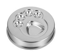 ibasenice Gamelle Anti-glouton en Acier Inoxydable 1,2 L pour Chien et Chat, Bol à Alimentation Lente Base Antidérapante, Plaque à Lécher Intégrée pour Digestion Saine et Stimulation