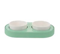 ibasenice Gamelle Chauffante Double Céramique pour Chats Bol Détachable avec Contrôle Précis de Température Support USB pour Nourriture et Eau Résistante et Facile à Nettoyer Usage Intérieur