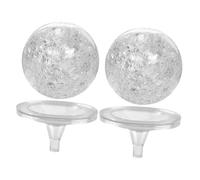 ibasenice Globe Affichage Fissuré Verre Transparent Boule Décorative Artisanale pour Intérieur Sphère Ronde pour Maison