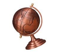 ibasenice Globe Décor Vintage Alliage Globe de Bureau Rotatif Ornement de Table Élégant pour Décoration de Bureau et Cadeau Culturel